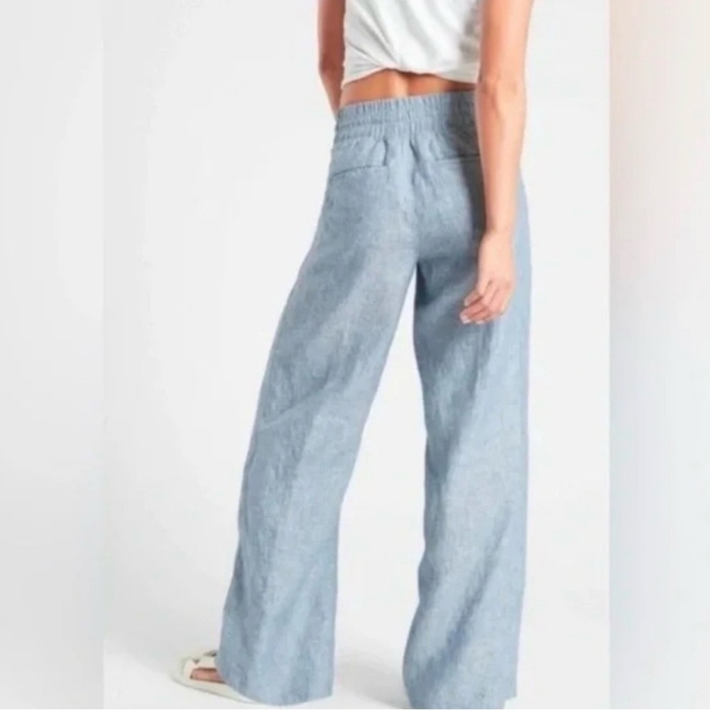 Athleta Cabo Linen Wide Leg Pants. 
Size 8 - Picture 2 of 7
